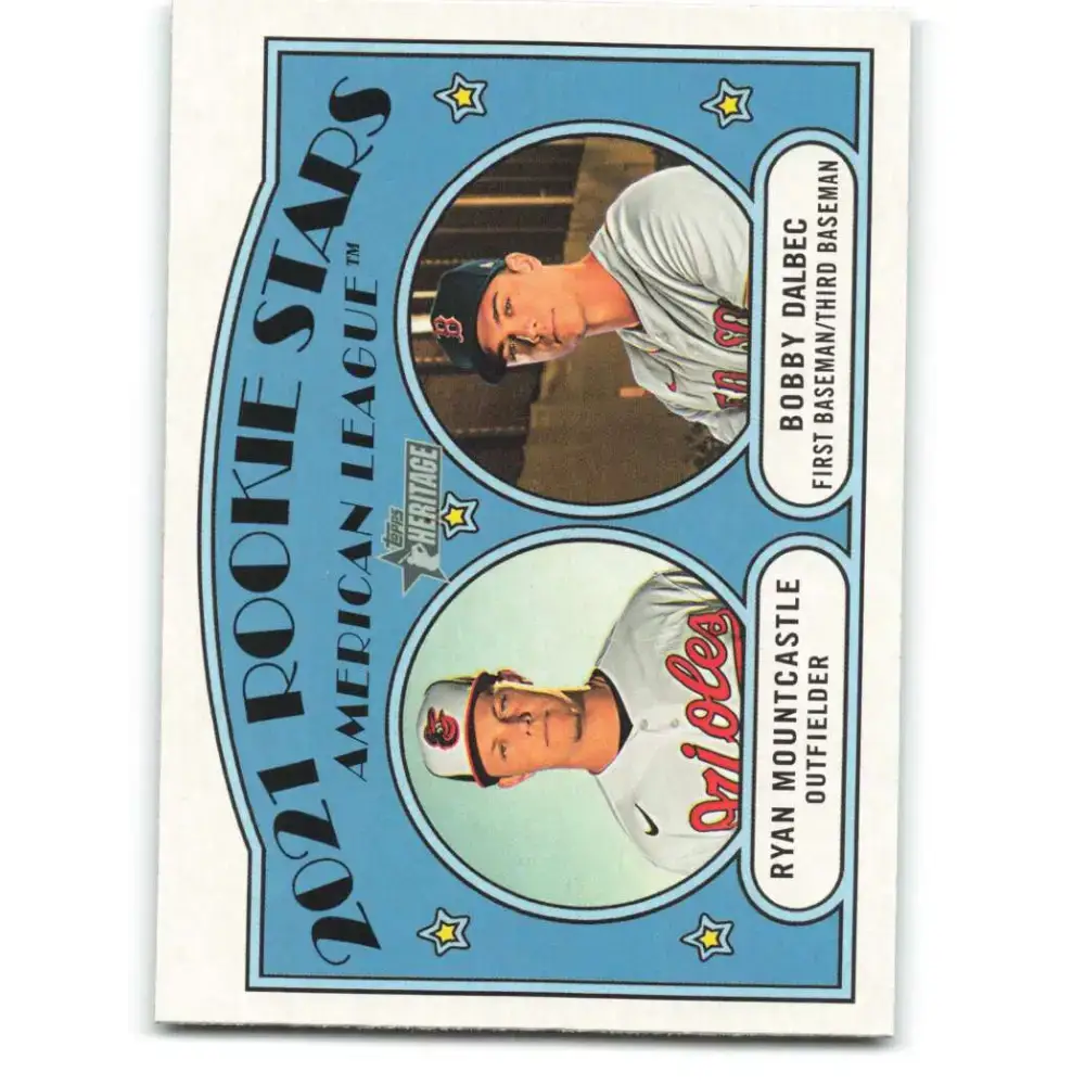 2021 Topps Heritage #185 Bobby Dalbec NM-MT RC Rookie Boston Red Sox Baseball Card - Baseball Card Single