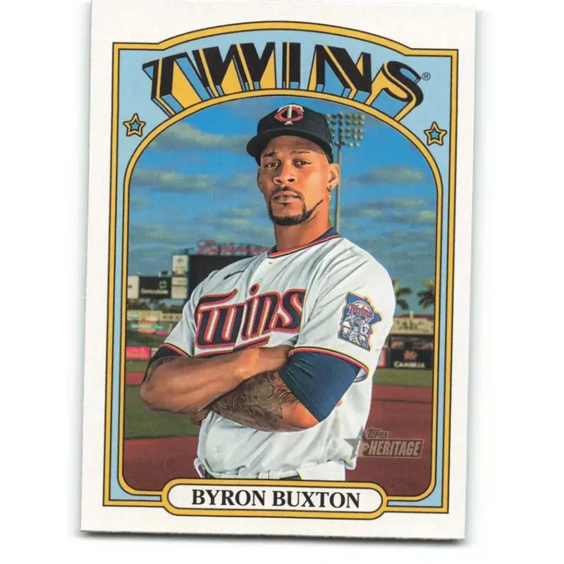 2021 Topps Heritage #230 Byron Buxton NM-MT Minnesota Twins Baseball Card - Baseball Card Single