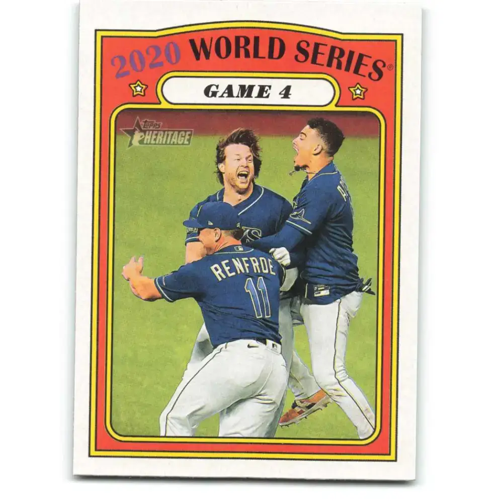 2021 Topps Heritage #28 Game 4 NM-MT Tampa Bay Rays Baseball Card - Baseball Card Single