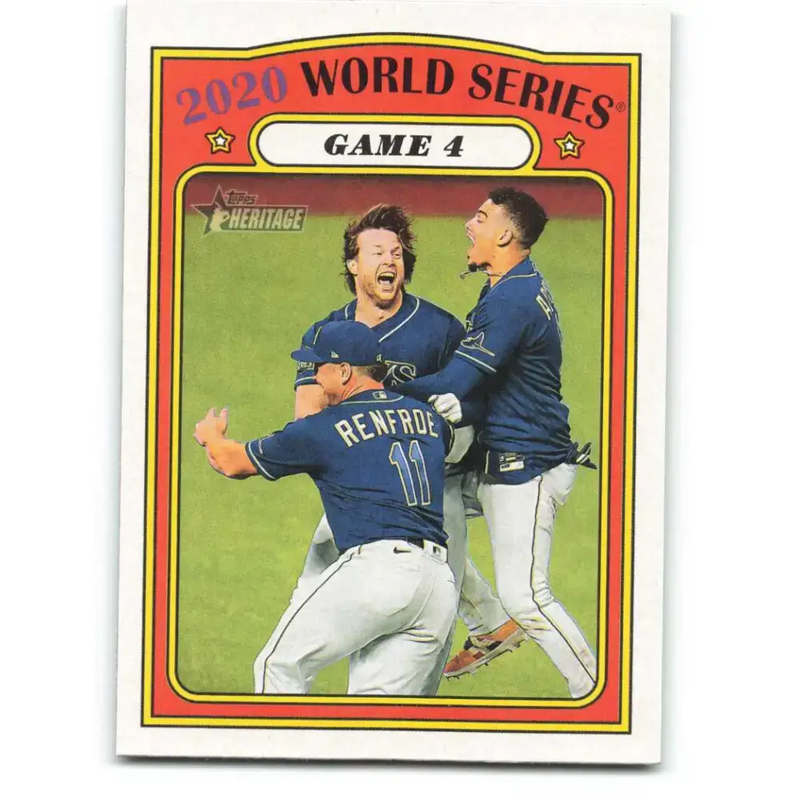 2021 Topps Heritage #28 Game 4 NM-MT Tampa Bay Rays Baseball Card - Baseball Card Single