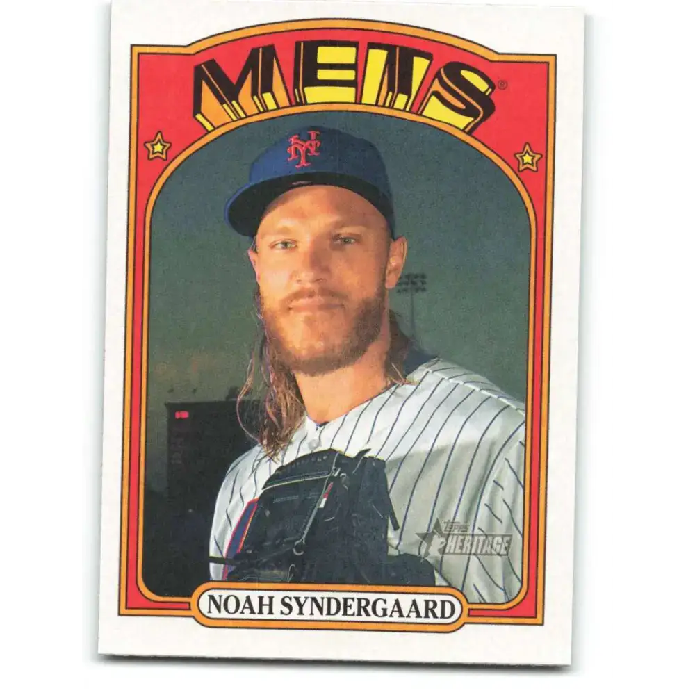 2021 Topps Heritage #290 Noah Syndergaard NM-MT New York Mets Baseball Card - Baseball Card Single