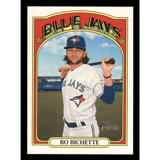 2021 Topps Heritage #293 Bo Bichette NM-MT Toronto Blue Jays Baseball Card - Baseball Card Single