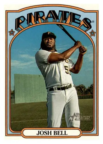 2021 Topps Heritage #309 Josh Bell NM-MT Pirates - Baseball Card Single