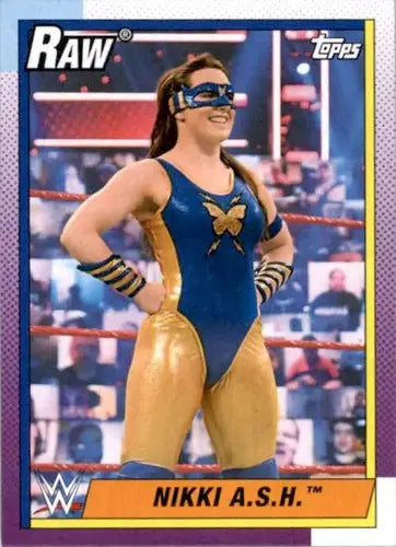 2021 Topps Heritage Nikki A.S.H. wrestling card with original gloss, perfect for sports cards collectors