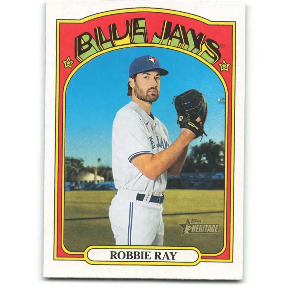 2021 Topps Heritage #358 Robbie Ray NM-MT Toronto Blue Jays Baseball Card - Baseball Card Single