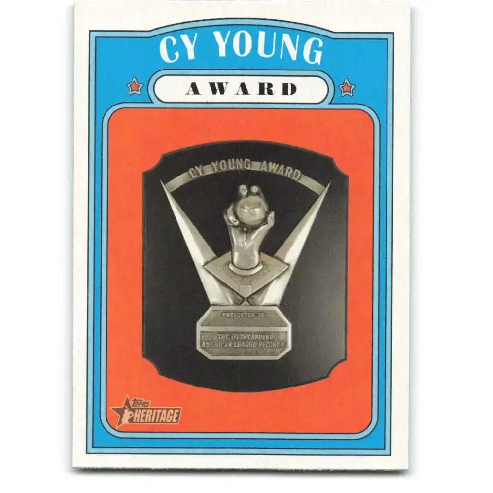 2021 Topps Heritage #365 Cy Young Award NM-MT Baseball Card - Baseball Card Single