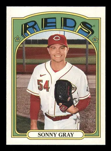 2021 Topps Heritage #380 Sonny Gray NM-MT Reds ID:34810 - Baseball Card Single