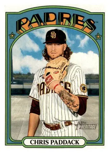 2021 Topps Heritage #382 Chris Paddack NM-MT Padres - Baseball Card Single