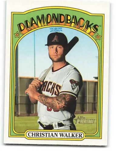2021 Topps Heritage #386 Christian Walker NM-MT Diamondbacks - Baseball Card Single
