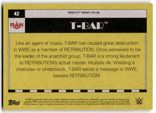 2021 Topps Heritage #42 T-BAR NM-MT - Baseball Card Single
