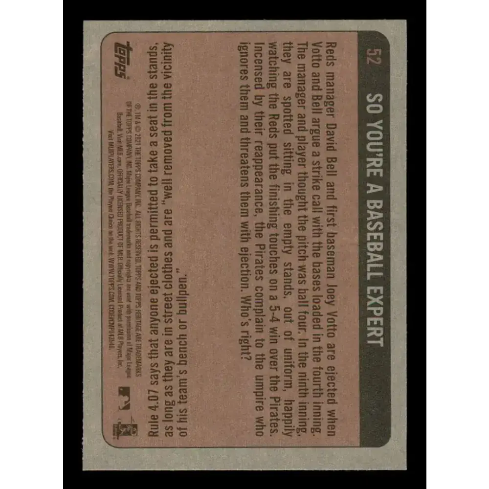 2021 Topps Heritage #52 Javier Baez NM-MT Chicago Cubs Baseball Card - Baseball Card Single