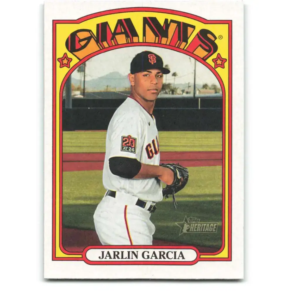2021 Topps Heritage #59 Jarlin Garcia NM-MT San Francisco Giants Baseball Card - Baseball Card Single