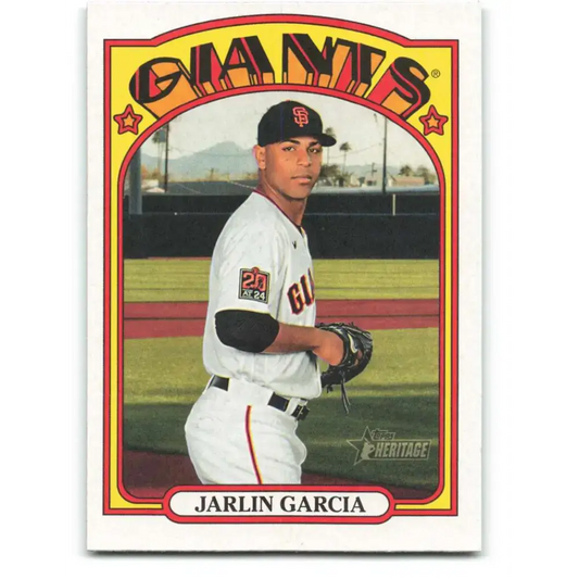 2021 Topps Heritage #59 Jarlin Garcia NM-MT San Francisco Giants Baseball Card - Baseball Card Single