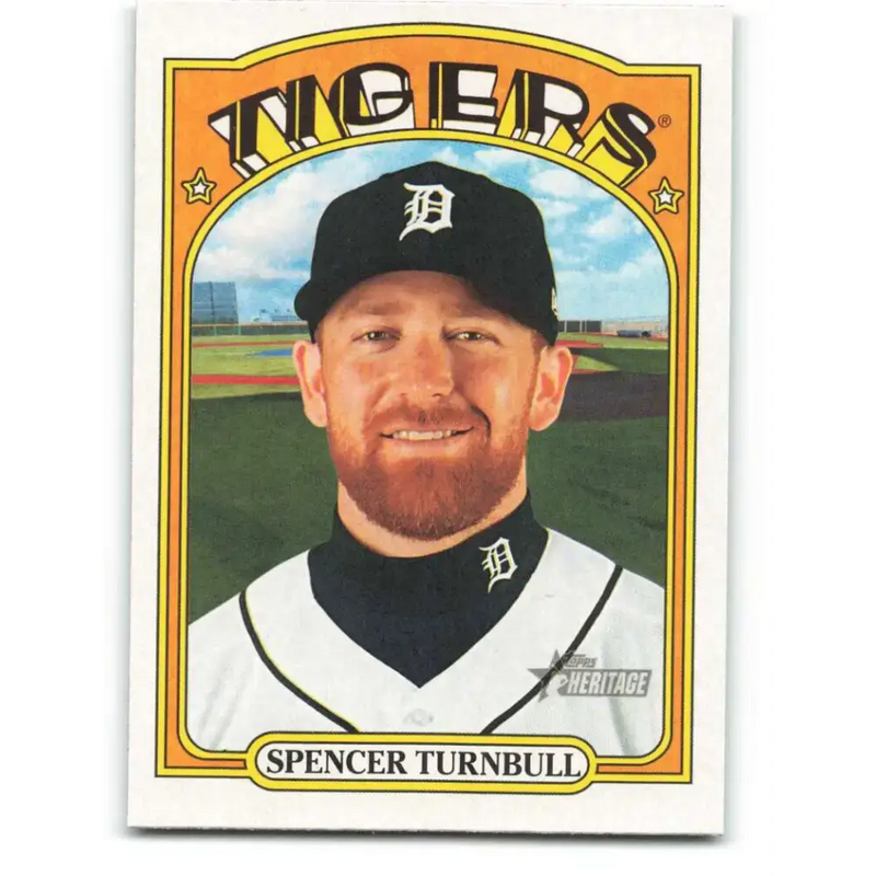 2021 Topps Heritage #64 Spencer Turnbull NM-MT Detroit Tigers Baseball Card - Baseball Card Single