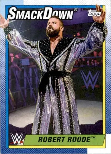 2021 Topps Heritage Robert Roode wrestling card with original gloss titled Simply Sandoval