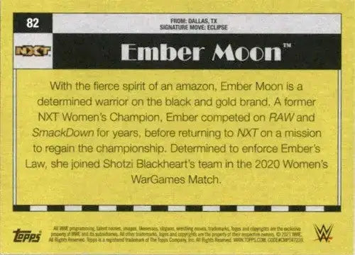2021 Topps Heritage #82 Ember Moon NM-MT - Baseball Card Single
