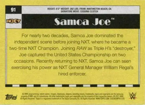 2021 Topps Heritage #91 Samoa Joe NM-MT - Other
