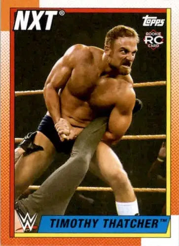 Timothy Thatcher wrestling card from 2021 Topps Heritage with original gloss, typically sells well