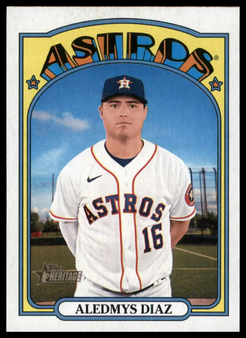 2021 Topps Heritage Aledmys Diaz 553 Houston Astros NM - Baseball Card Single
