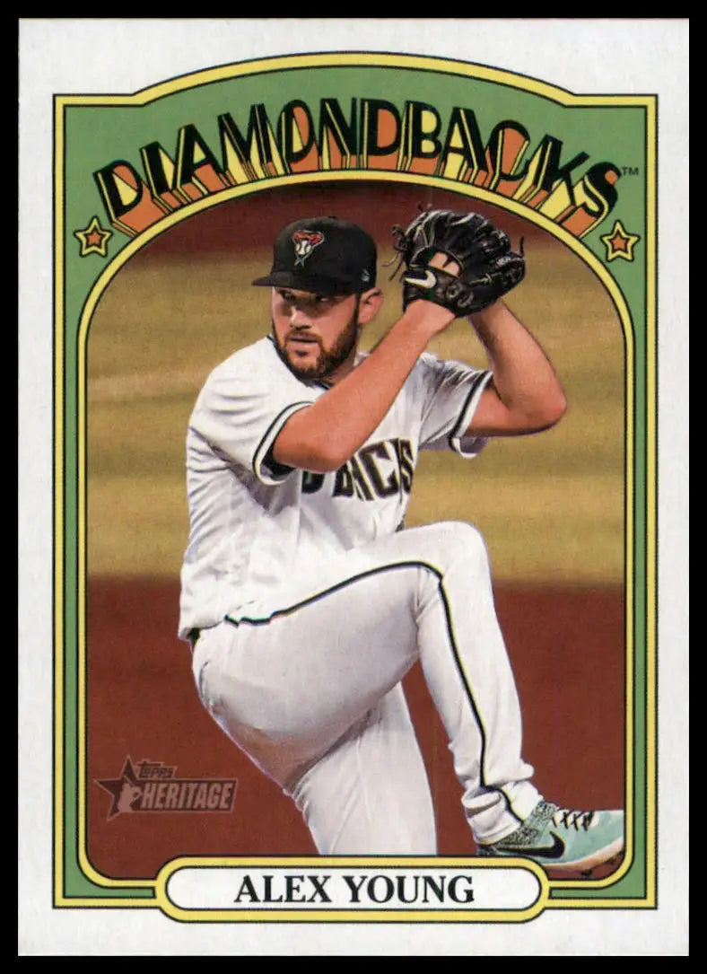 2021 Topps Heritage Alex Young 522 Arizona Diamondbacks NM - Baseball Card Single