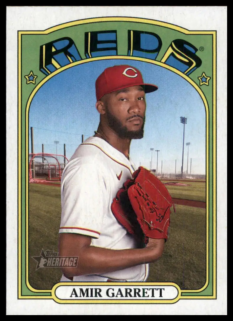 2021 Topps Heritage Amir Garrett 505 Cincinnati Reds NM