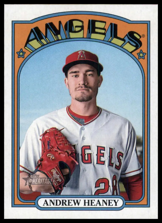 2021 Topps Heritage Andrew Heaney 681 Los Angeles Angels NM - Baseball Card Single
