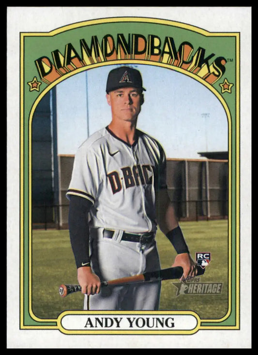 2021 Topps Heritage Andy Young RC 590 Arizona Diamondbacks NM - Baseball Card Single