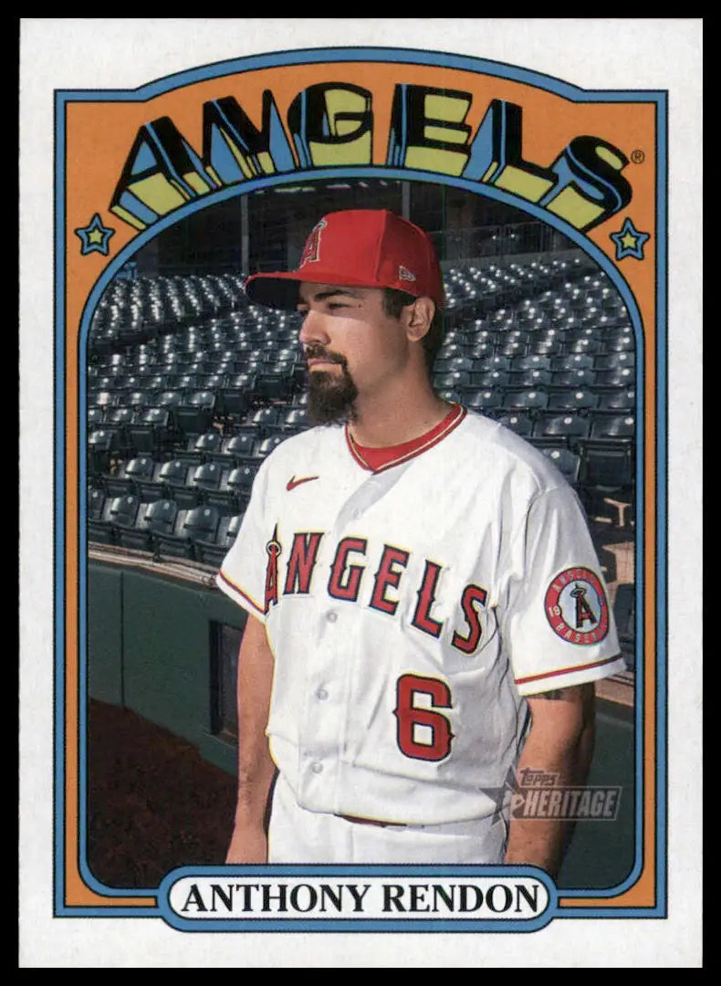 2021 Topps Heritage Anthony Rendon 627 Los Angeles Angels NM