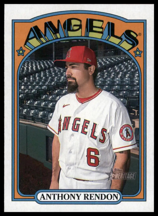2021 Topps Heritage Anthony Rendon 627 Los Angeles Angels NM
