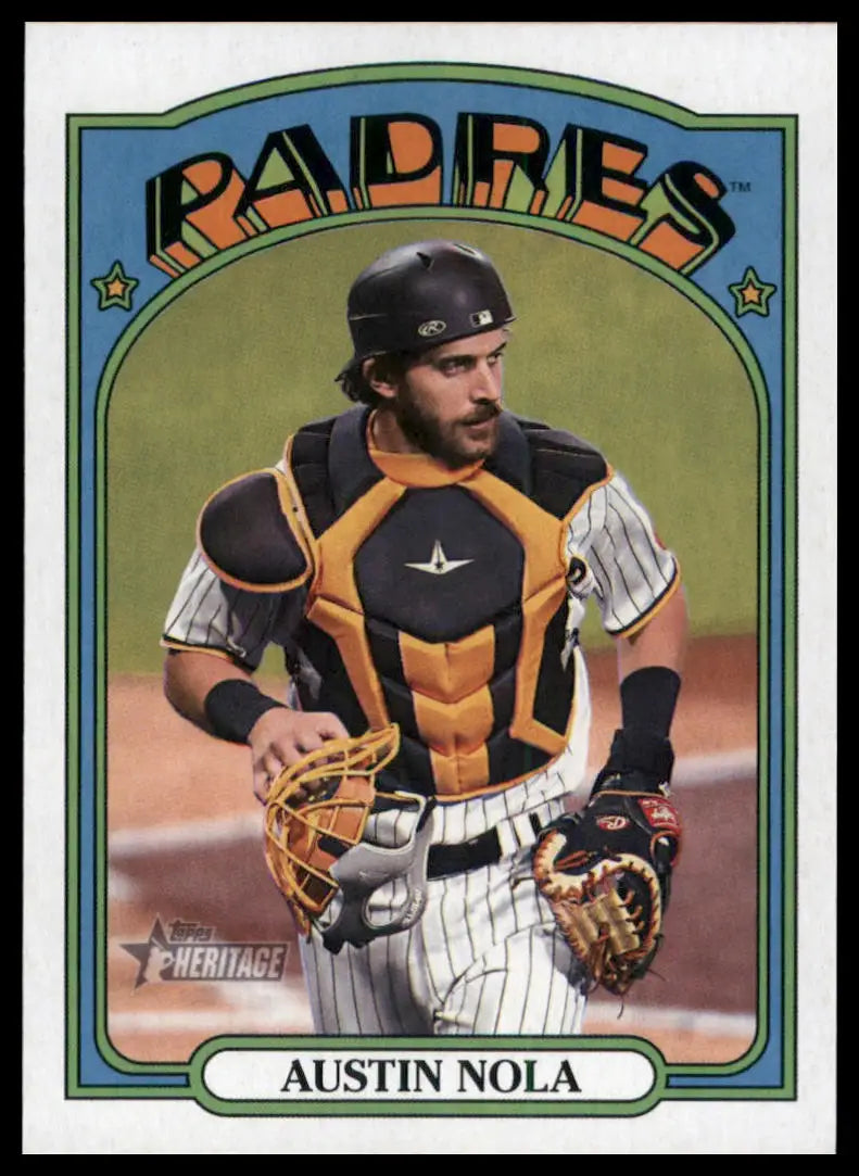 2021 Topps Heritage Austin Nola 656 San Diego Padres NM - Baseball Card Single