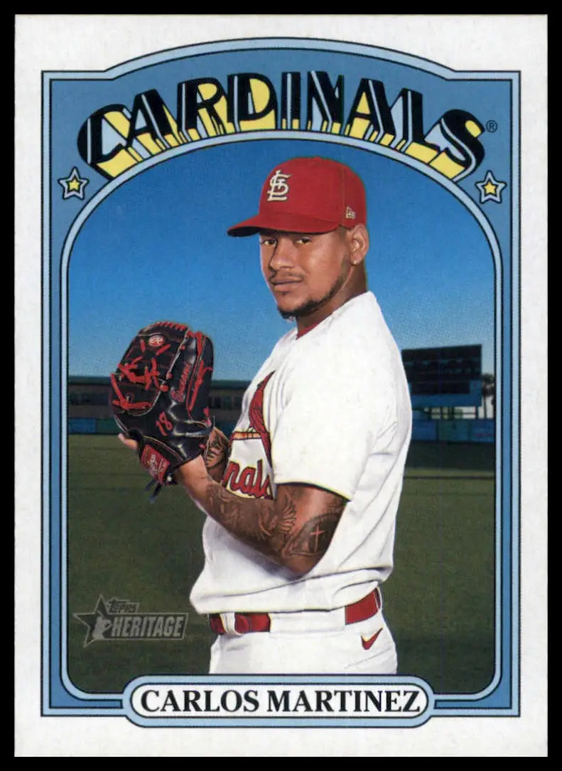 2021 Topps Heritage Carlos Martinez 559 St. Louis Cardinals NM - Baseball Card Single