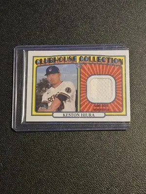 2021 Topps Heritage #CC-KH Keston Hiura Clubhouse Collection Relics High Number - Baseball Card Single