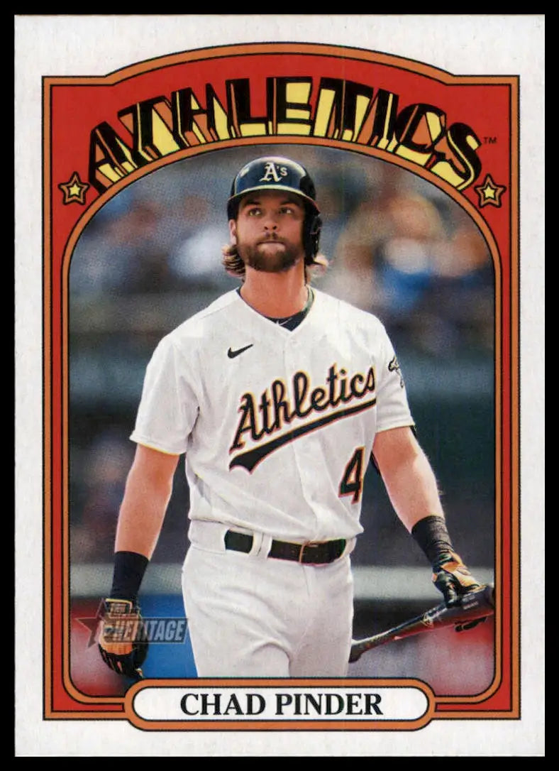 2021 Topps Heritage Chad Pinder 516 Oakland Athletics NM