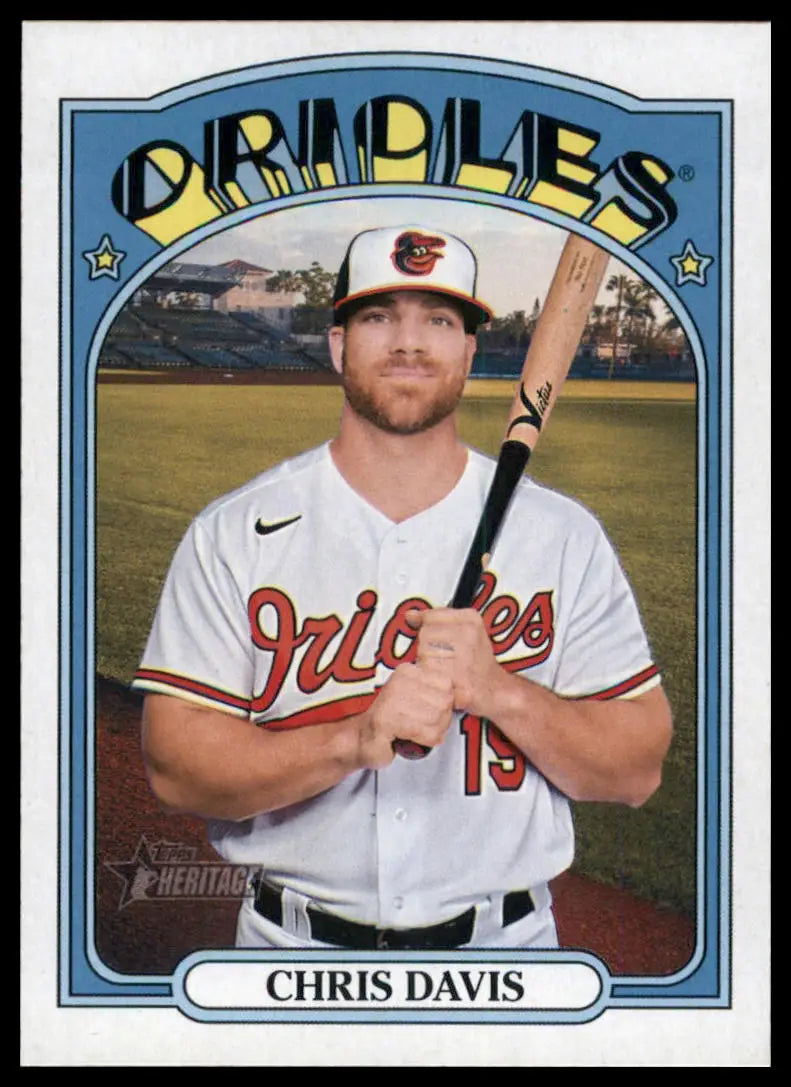 2021 Topps Heritage Chris Davis 565 Baltimore Orioles NM