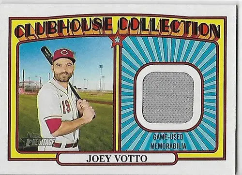 Original gloss Joey Votto baseball card from Topps Heritage Clubhouse Collection