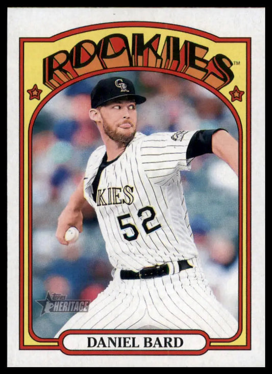 2021 Topps Heritage Daniel Bard 671 Colorado Rockies NM - Baseball Card Single