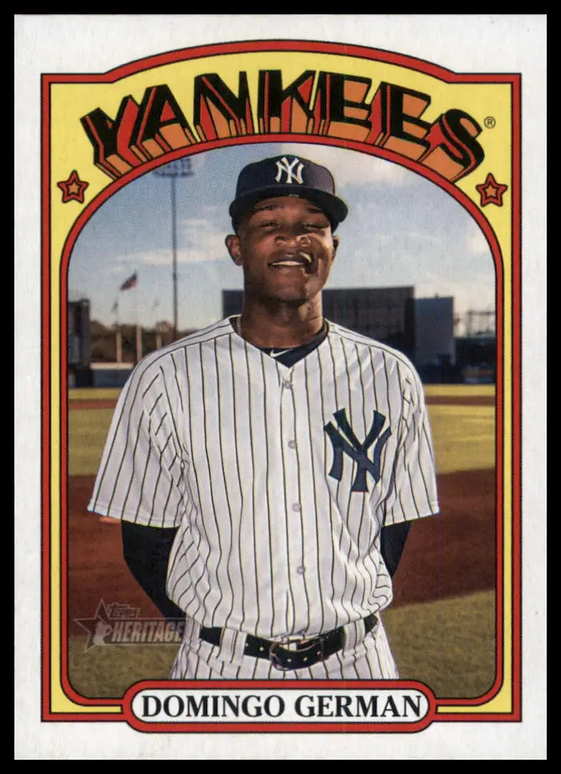 2021 Topps Heritage Domingo German 613 New York Yankees NM
