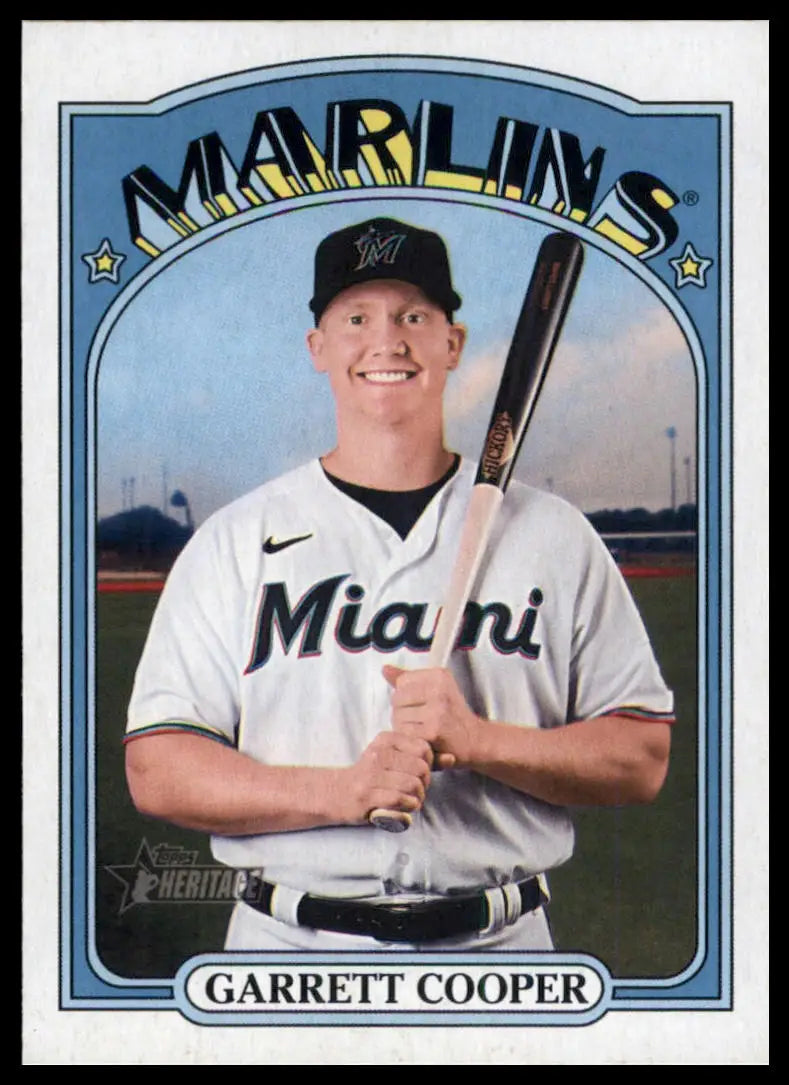 2021 Topps Heritage Garrett Cooper 633 Miami Marlins NM