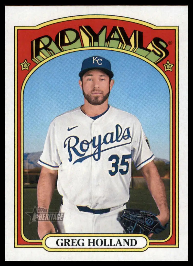 2021 Topps Heritage Greg Holland 698 Kansas City Royals NM