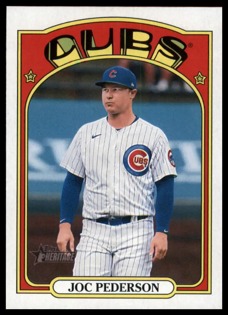 2021 Topps Heritage Joc Pederson 576 Chicago Cubs NM