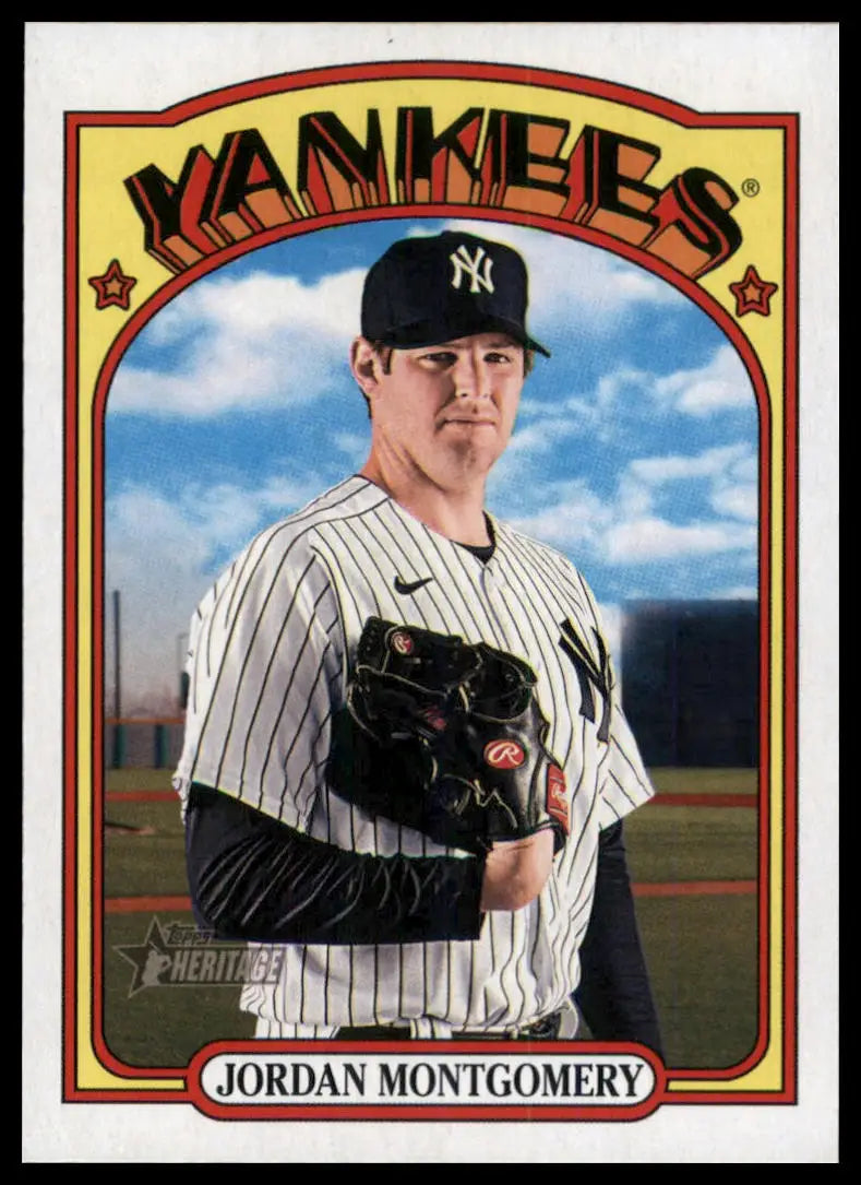 2021 Topps Heritage Jordan Montgomery 527 New York Yankees NM