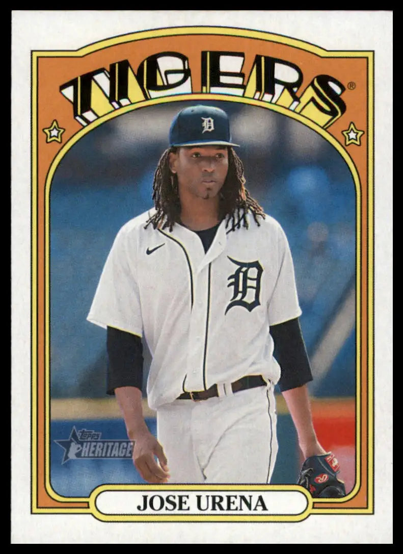2021 Topps Heritage Jose Urena 514 Detroit Tigers NM - Baseball Card Single