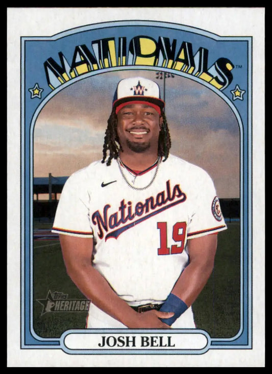2021 Topps Heritage Josh Bell 623 Washington Nationals NM - Baseball Card Single