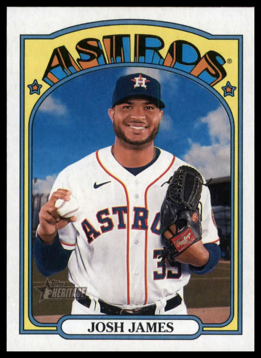 2021 Topps Heritage Josh James 657 Houston Astros NM - Baseball Card Single