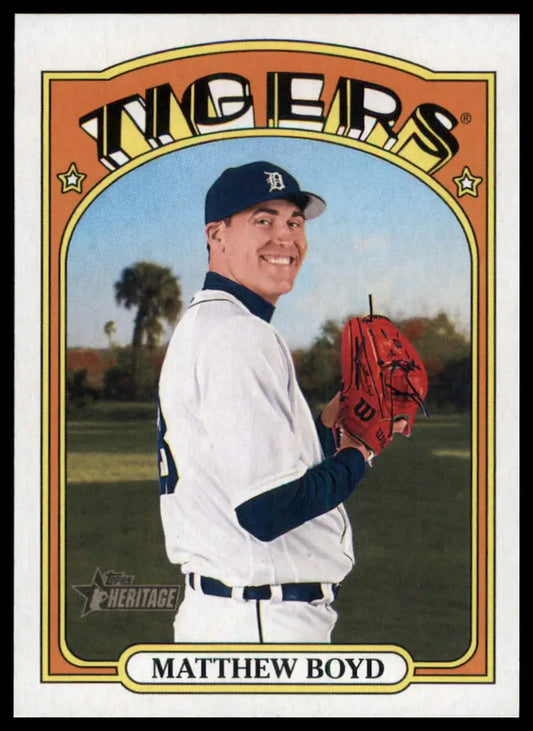 2021 Topps Heritage Matthew Boyd 582 Detroit Tigers NM