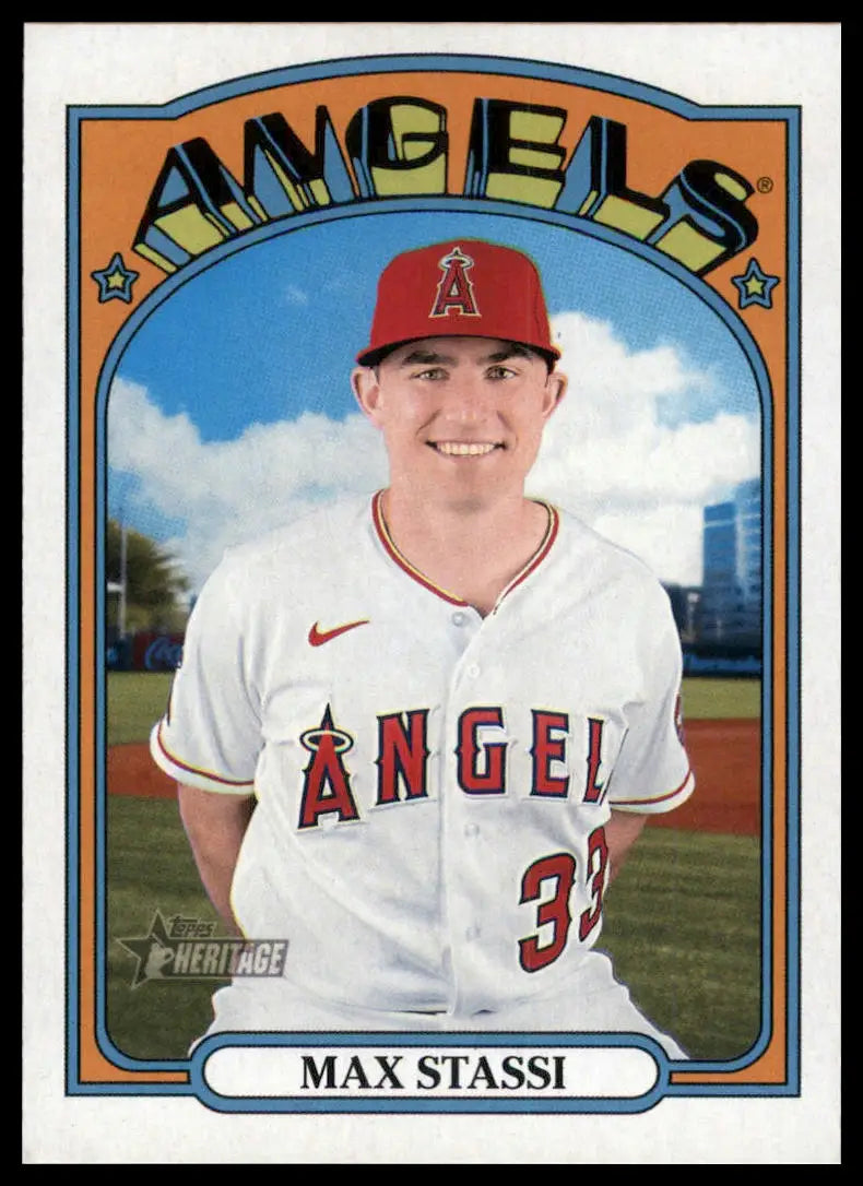 2021 Topps Heritage Max Stassi 574 Los Angeles Angels NM