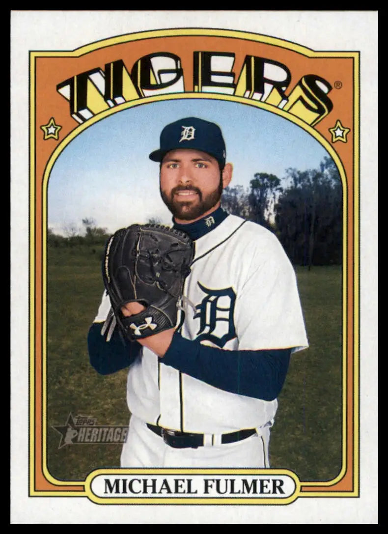 2021 Topps Heritage Michael Fulmer 529 Detroit Tigers NM - Baseball Card Single