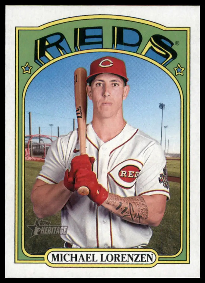 2021 Topps Heritage Michael Lorenzen 568 Cincinnati Reds NM