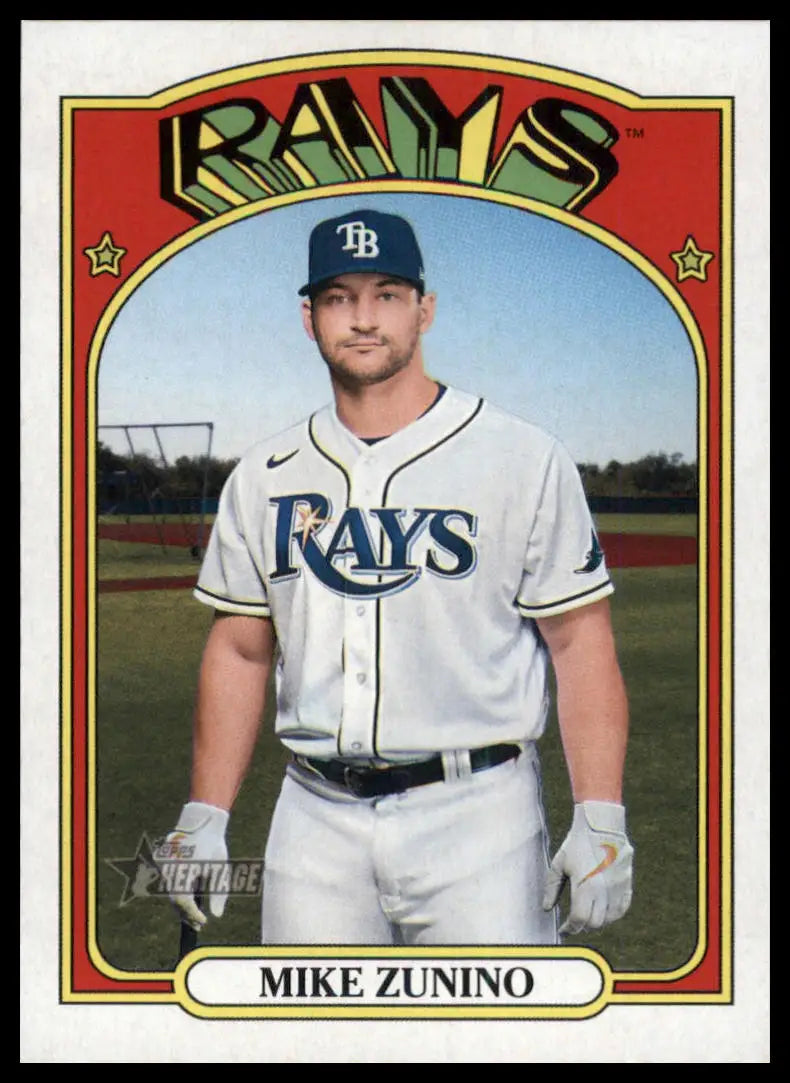 2021 Topps Heritage Mike Zunino 667 Tampa Bay Rays NM