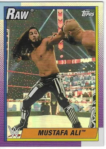 2021 Topps Heritage Rainbow Foil #27 Mustafa Ali NM-MT RC Rookie - Wrestling Card Single